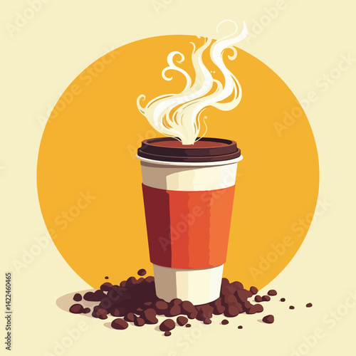 International Panic Day Vector Art - Solid Color Illustrations of Stressful Moments, Panic Management, and Breathing Techniques for Relief