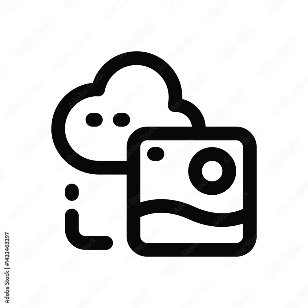 image line icon. Clean and minimalist vector icon for websites, mobile apps, presentations, and logos. Fully scalable and customizable for any project.