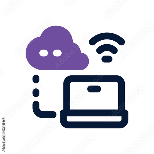 server monitoring dual tone icon. Sleek and modern vector icon for websites, mobile apps, marketing materials, and corporate design. Fully scalable and ready to use.