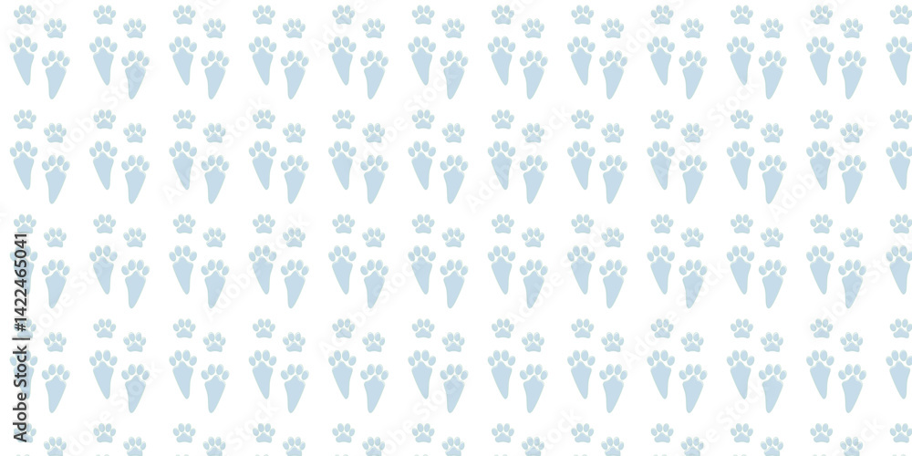 gris seamless pattern with rabbit footprints for wrapping, textile, wallpaper and other. animal footprints background. gris seamless pattern with rabbit footprints for wrapping, textile, wallpaper and other. animal footprints background.