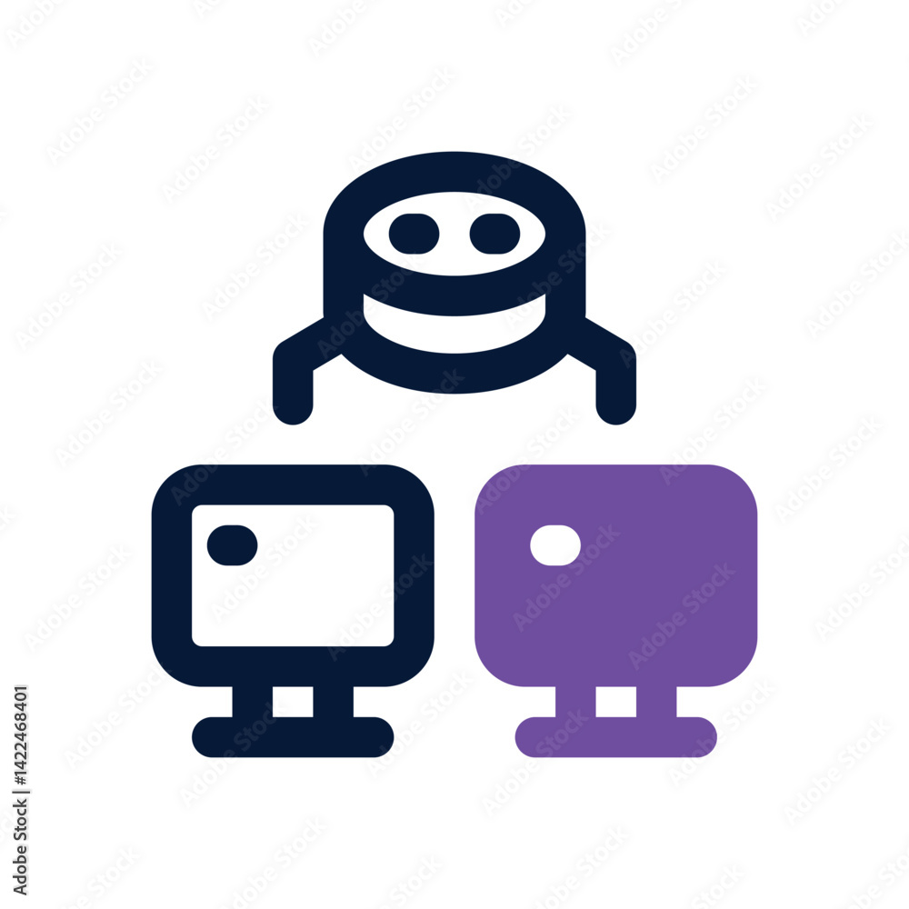 machine process dual tone icon. Sleek and modern vector icon for websites, mobile apps, marketing materials, and corporate design. Fully scalable and ready to use. machine process dual tone icon. Sleek and modern vector icon for websites, mobile apps, marketing materials, and corporate design. Fully scalable and ready to use.