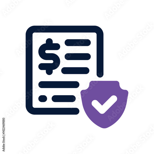 insurance dual tone icon. Sleek and modern vector icon for websites, mobile apps, marketing materials, and corporate design. Fully scalable and ready to use.