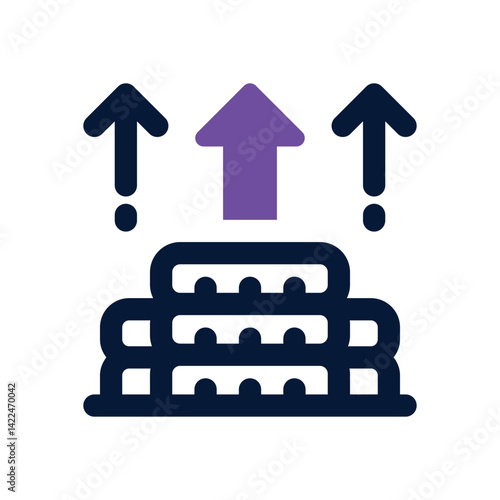profit dual tone icon. Sleek and modern vector icon for websites, mobile apps, marketing materials, and corporate design. Fully scalable and ready to use.