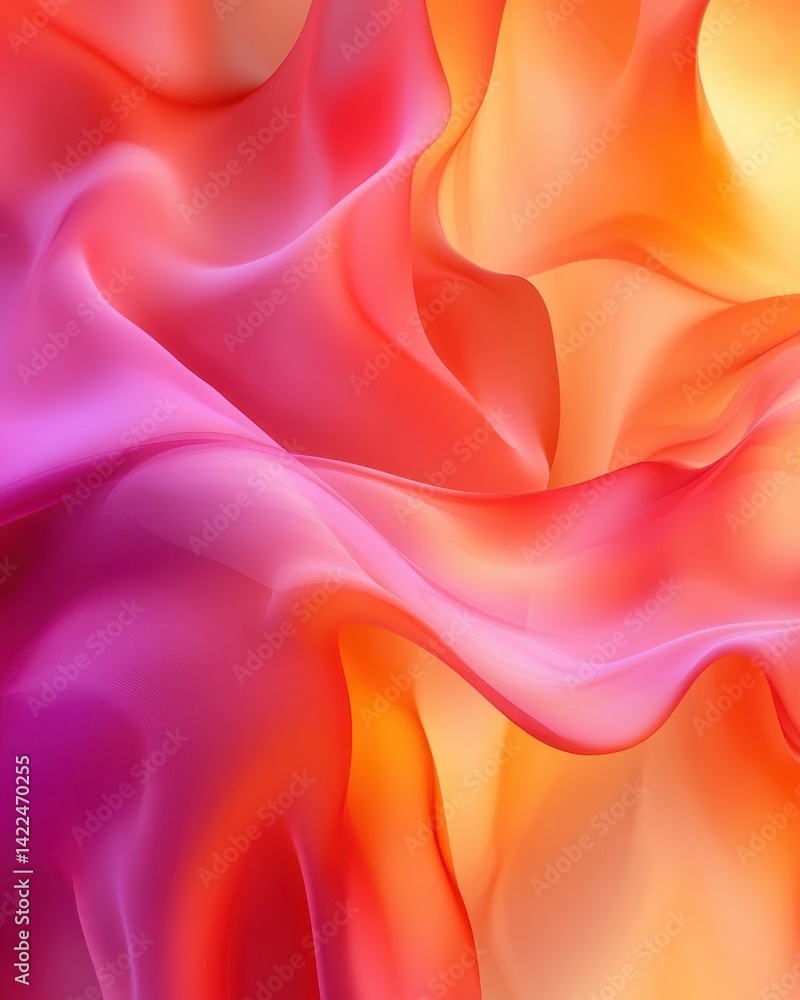 Obraz premium Dynamic abstract design with flowing, vibrant hues.