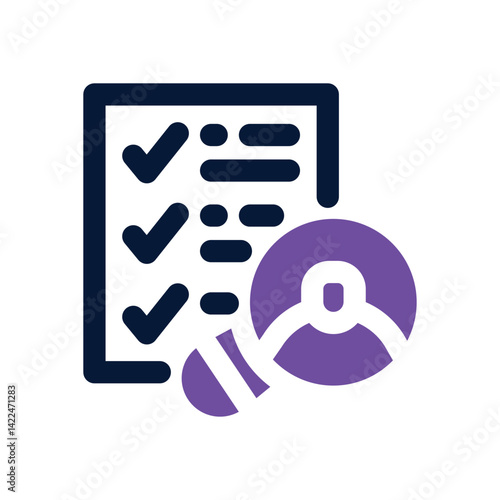 criteria dual tone icon. Sleek and modern vector icon for websites, mobile apps, marketing materials, and corporate design. Fully scalable and ready to use.