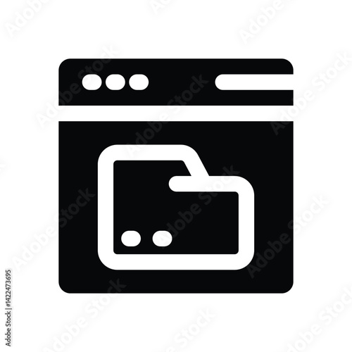 data glyph icon. Strong and solid vector icon for websites, mobile interfaces, presentations, and visual branding. High quality and easy to edit.