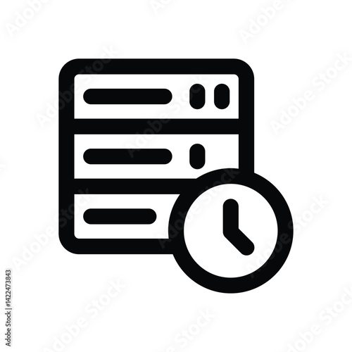 availability line icon. Clean and minimalist vector icon for websites, mobile apps, presentations, and logos. Fully scalable and customizable for any project.
