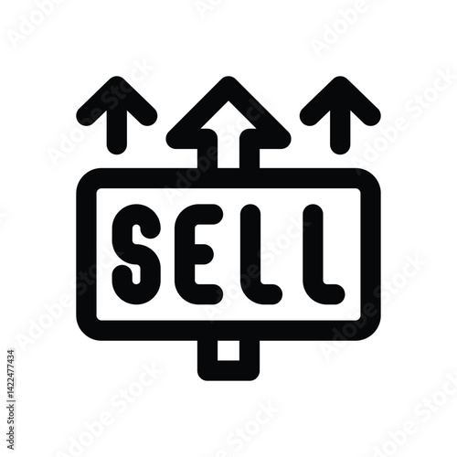 buy line icon. Clean and minimalist vector icon for websites, mobile apps, presentations, and logos. Fully scalable and customizable for any project.