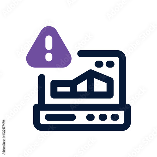 risk dual tone icon. Sleek and modern vector icon for websites, mobile apps, marketing materials, and corporate design. Fully scalable and ready to use.
