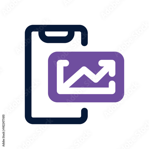 trading dual tone icon. Sleek and modern vector icon for websites, mobile apps, marketing materials, and corporate design. Fully scalable and ready to use.