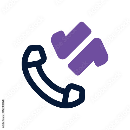 calling dual tone icon. Sleek and modern vector icon for websites, mobile apps, marketing materials, and corporate design. Fully scalable and ready to use.
