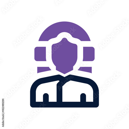 customer service dual tone icon. Sleek and modern vector icon for websites, mobile apps, marketing materials, and corporate design. Fully scalable and ready to use.