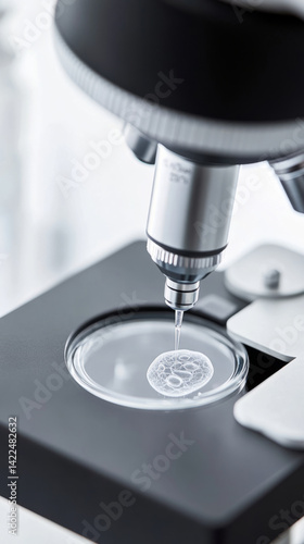 Wallpaper Mural Human embryo observed through a microscope for genetic research and scientific study Torontodigital.ca