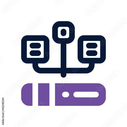 data storage dual tone icon. Sleek and modern vector icon for websites, mobile apps, marketing materials, and corporate design. Fully scalable and ready to use.