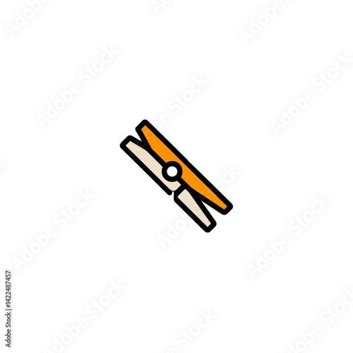 Clothespin design in vibrant colors for playful decor  