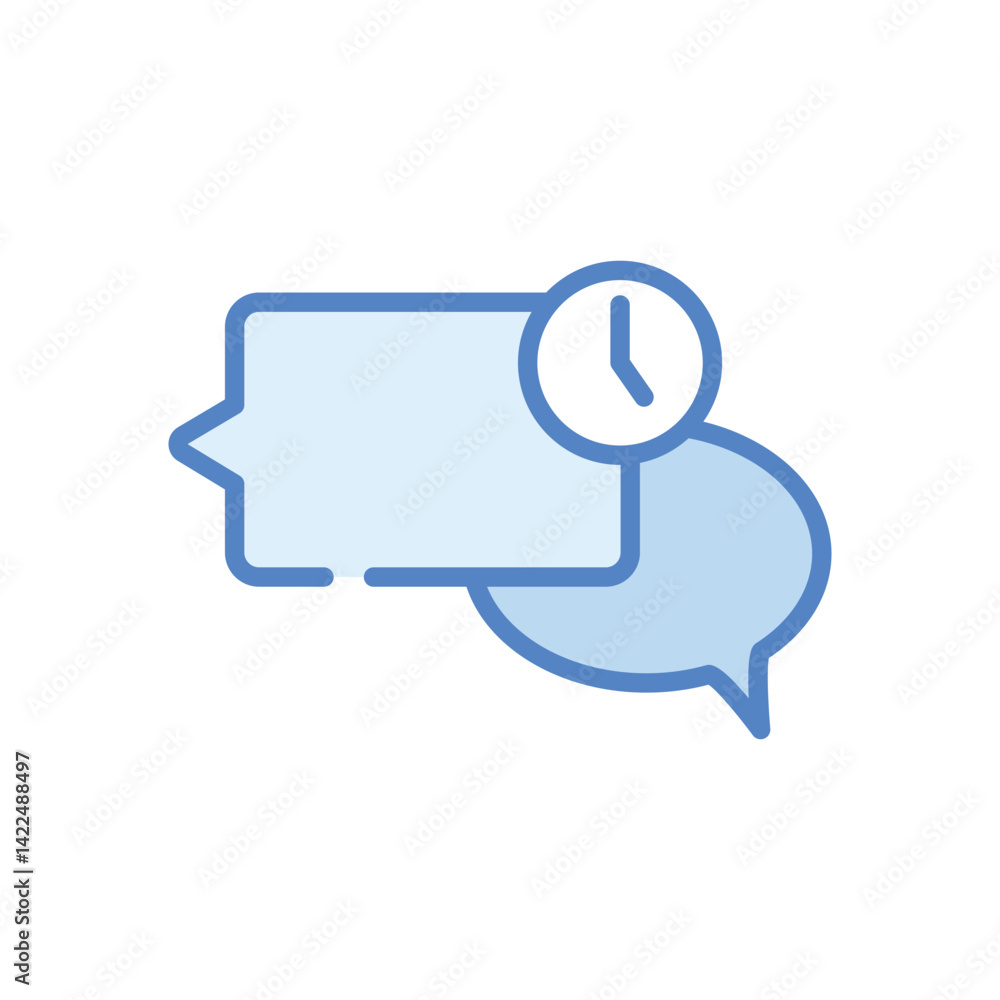 Naklejka premium Time Icon vector stock illustration