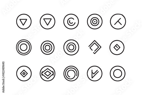 Quark cheese outline illustration food icon