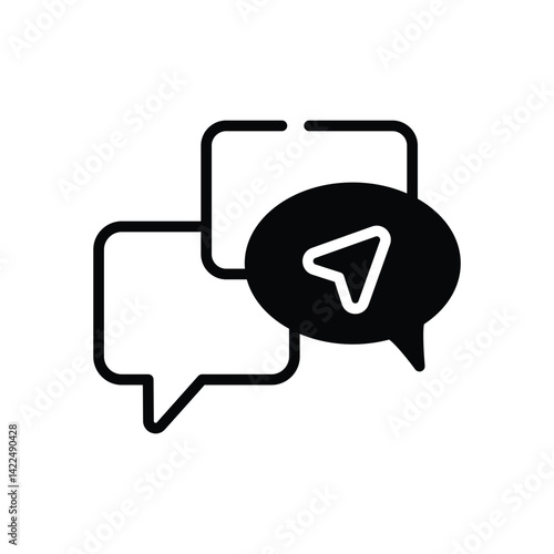 Paper Plane Icon vector stock illustration