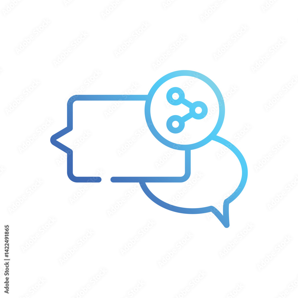 Fototapeta premium Share Icon vector stock illustration