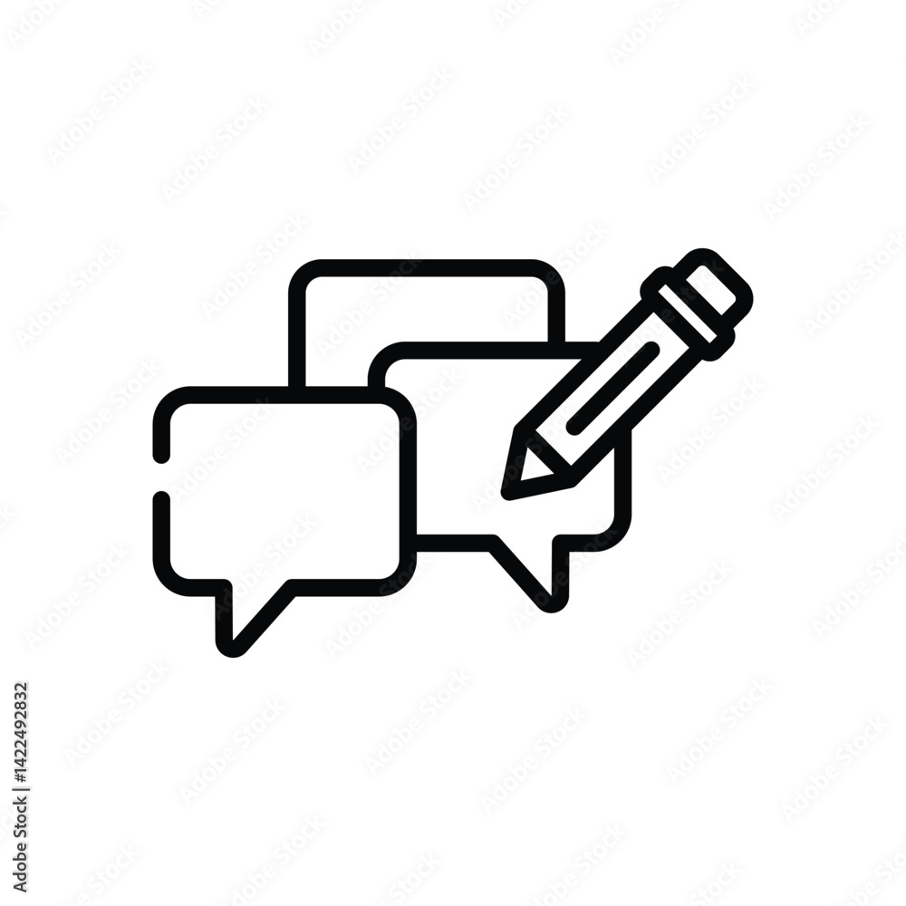 Fototapeta premium Edit Icon vector stock illustration