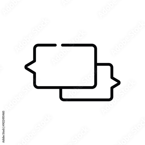 Chat Bubbles Icon vector stock illustration