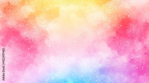 Abstract Watercolor Background with Colorful Gradient and Subtle Texture