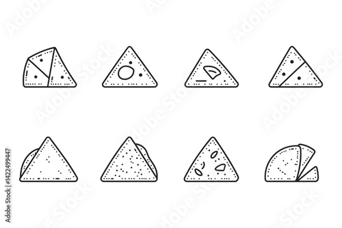 Roti Minimalist Icon Art Illustration