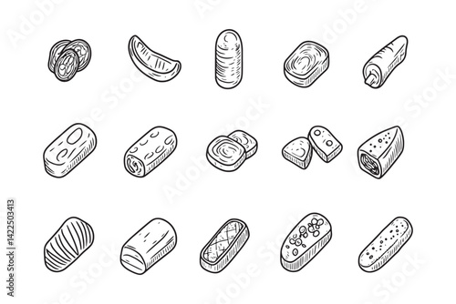 Minimalist sale tag line art icon