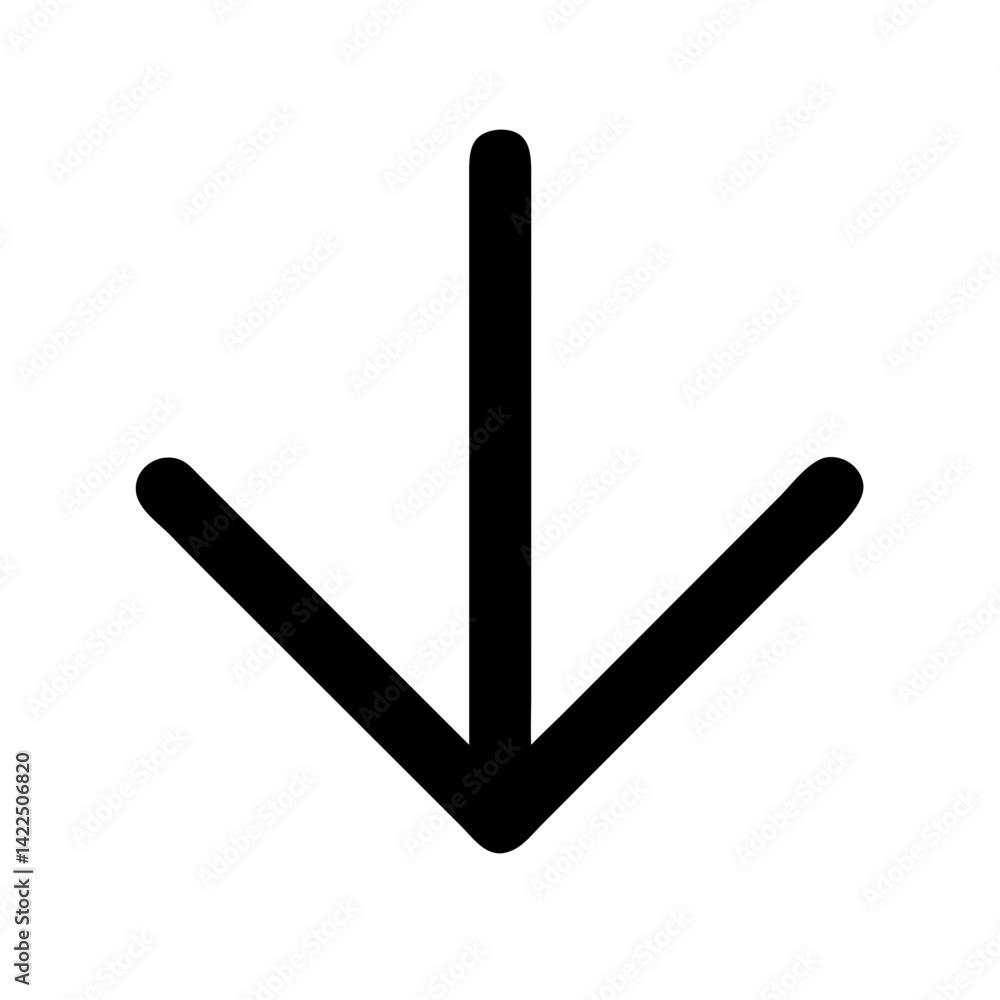 arrow small down glyph flat vector icon arrow small down glyph flat vector icon