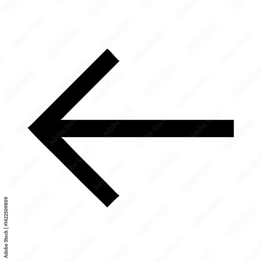 arrow left glyph flat vector icon arrow left glyph flat vector icon