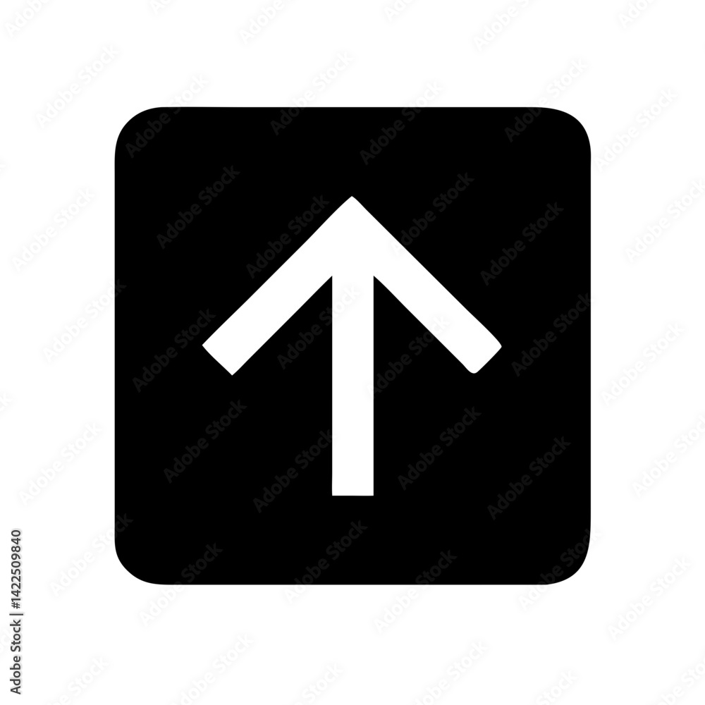 arrow up from square glyph flat vector icon arrow up from square glyph flat vector icon
