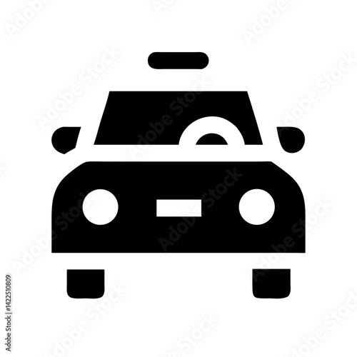 car alt glyph  flat vector icon