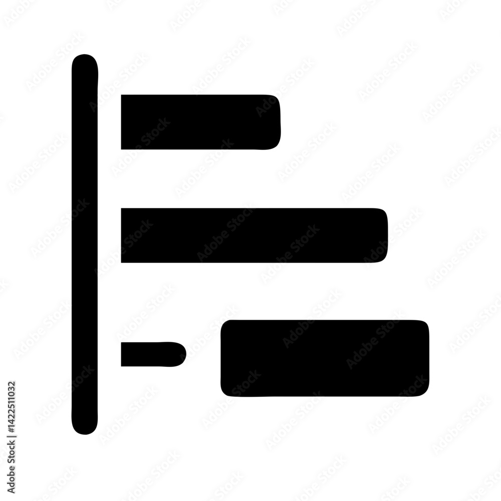 chart gantt glyph flat vector icon chart gantt glyph flat vector icon