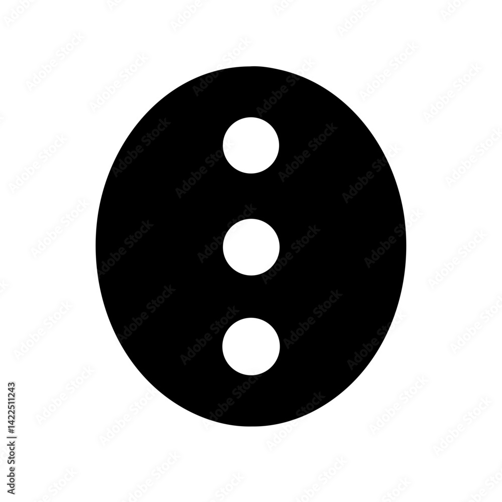 circle ellipsis vertical glyph flat vector icon circle ellipsis vertical glyph flat vector icon