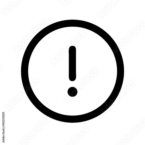 circle exclamation check glyph flat vector icon