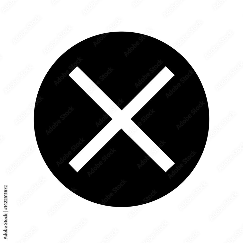 circle xmark glyph flat vector icon circle xmark glyph flat vector icon