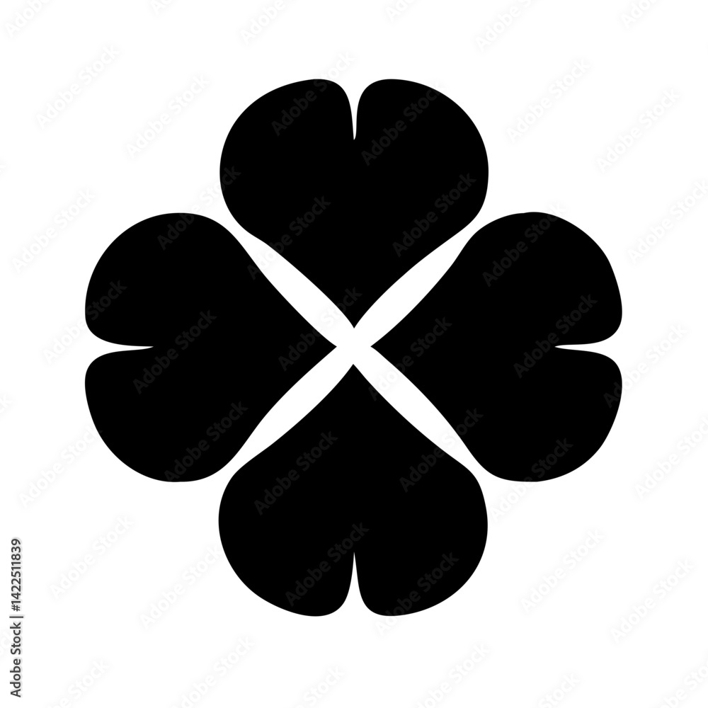 clover alt glyph flat vector icon clover alt glyph flat vector icon