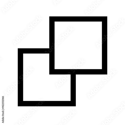 copy alt glyph  flat vector icon