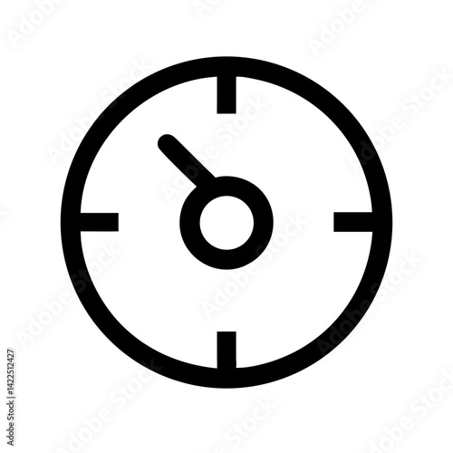 Free Download dial high glyph flat vector icon - GFXLoad