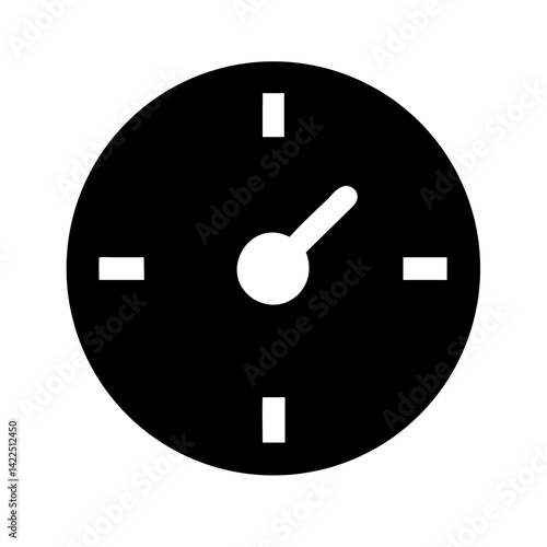 dial max glyph flat vector icon