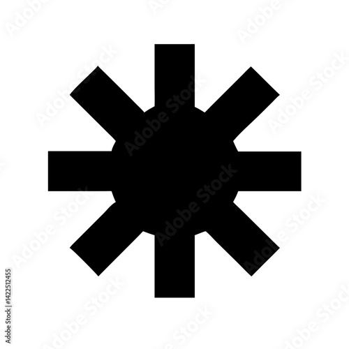 dial med glyph flat vector icon