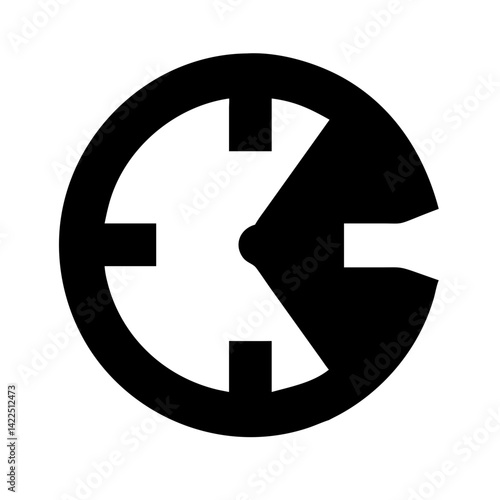 dial med glyph flat vector icon