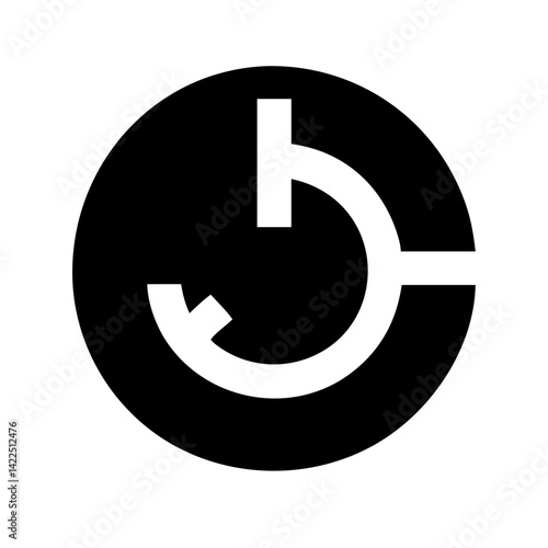 dial med low glyph flat vector icon