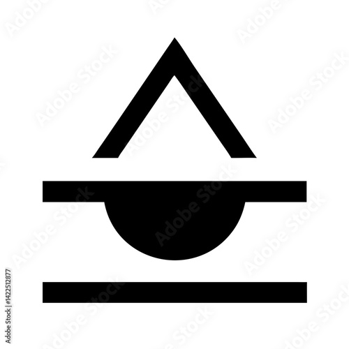 dryer alt glyph flat vector icon