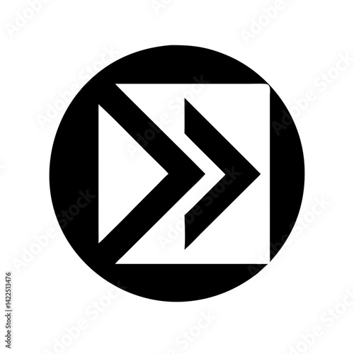 Free Download forward fast glyph flat vector icon - GFXLoad