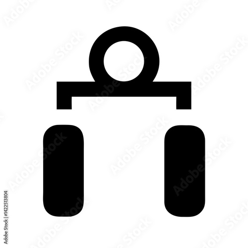 grip horizontal glyph  flat vector icon