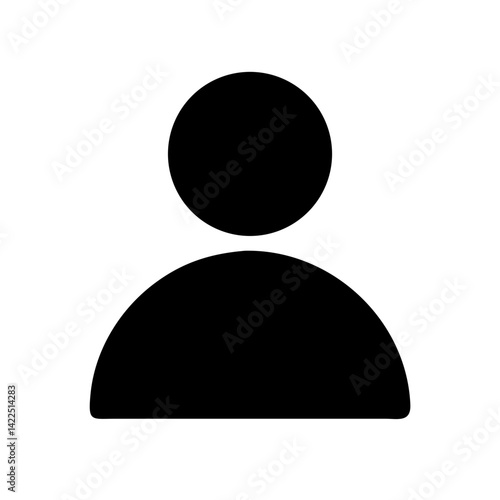 images user glyph flat vector icon
