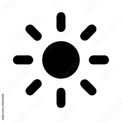 keyboard brightness glyph flat vector icon