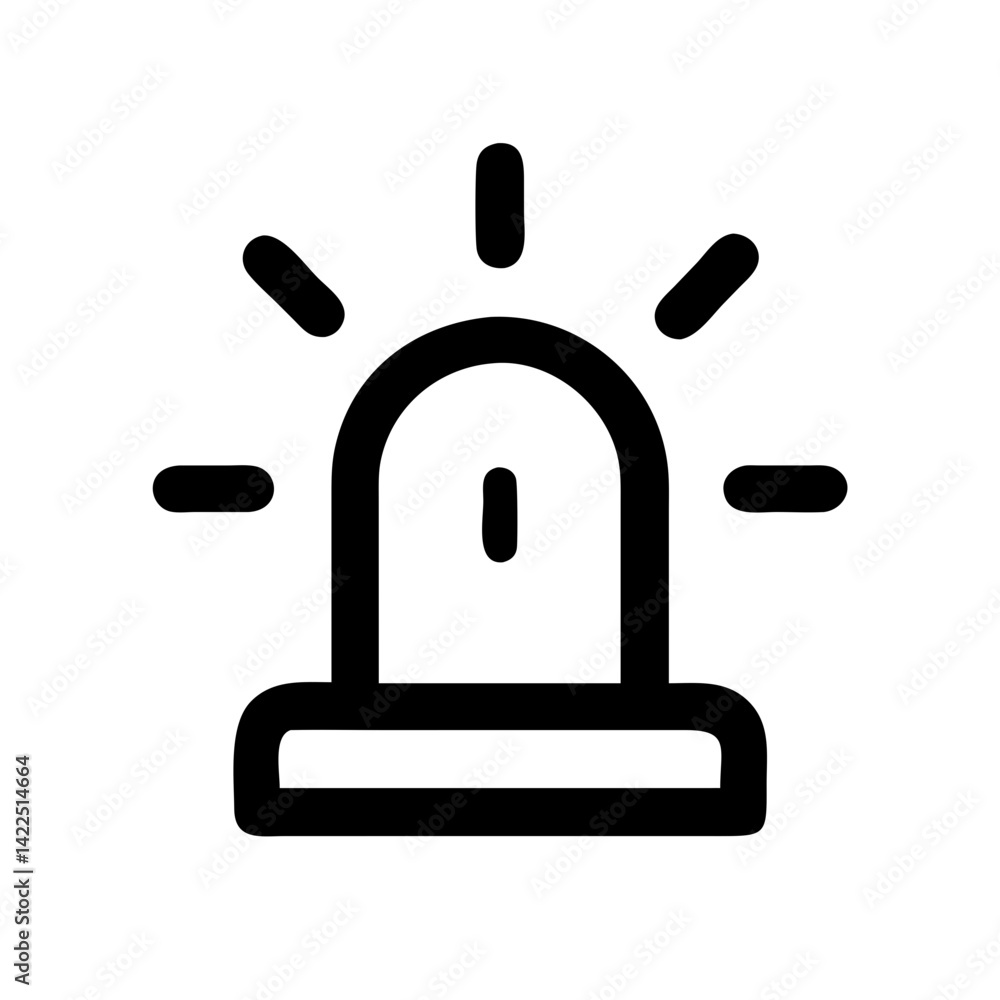 light emergency glyph flat vector icon light emergency glyph flat vector icon