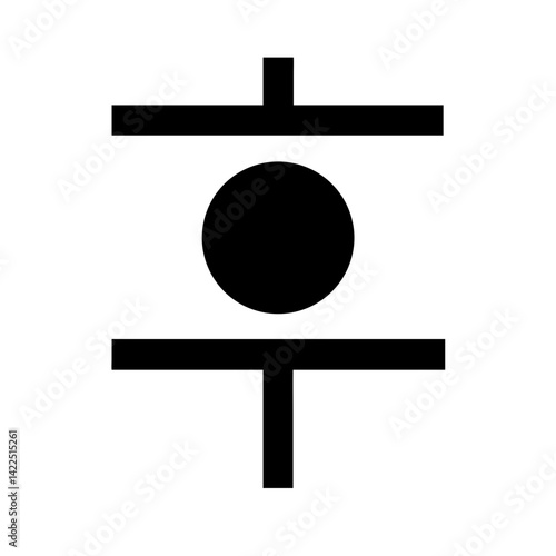 oracle glyph  flat vector icon